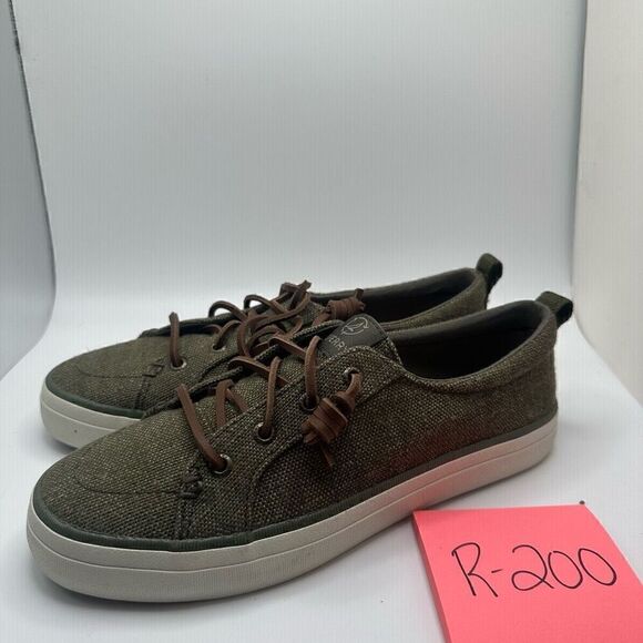 Sperry Women’s Crest Vibe Sneaker 7 ARMY GREEN - Picture 3 of 7